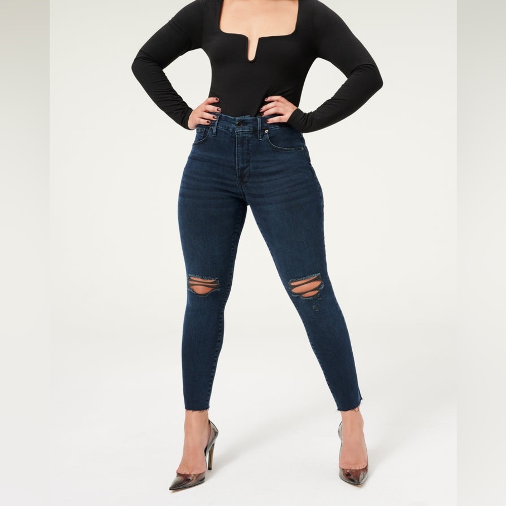Good American Good Legs Cropped Skinny Jeans